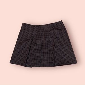 Plaid Mini Pleated Skirt - Lucky Brand Jeans